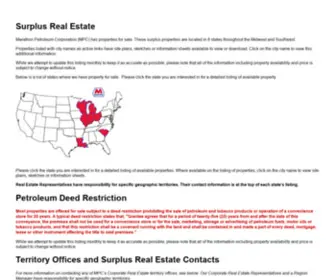 Marathonpetroleumrealestate.com(Surplus Real Estate) Screenshot