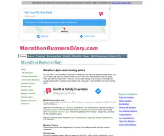 Marathonrunnersdiary.com(Marathon Runners Diary) Screenshot