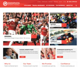 Marathonsportstravel.ie(Ireland's leading sports travel agents) Screenshot