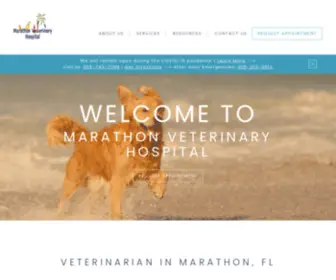 Marathonvet.com(Marathon Veterinary Hospital) Screenshot