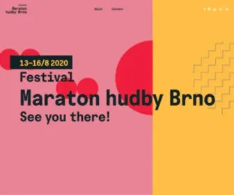 Maratonhudby.cz(Festival Maraton hudby Brno) Screenshot