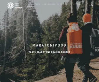 Maratonipood.com(Tartu Maratoni brändi tooted) Screenshot