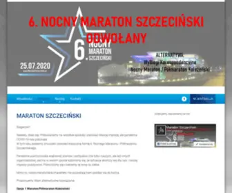 Maratonszczecinski.pl(Nocny Maraton i Półmaraton Szczeciński) Screenshot