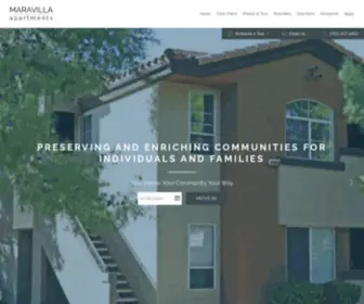 Maravillaapts.com(Apartments in Las Vegas) Screenshot