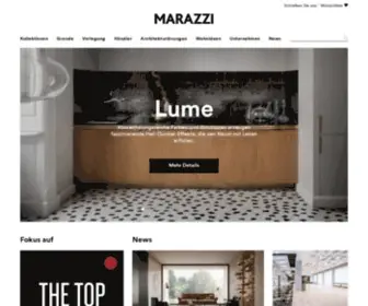 Marazzi.de(Fliesen und Bodenbeläge Marazzi) Screenshot