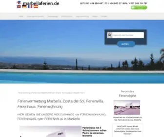 Marbellaferien.de(Marbella Ferienvermietung) Screenshot