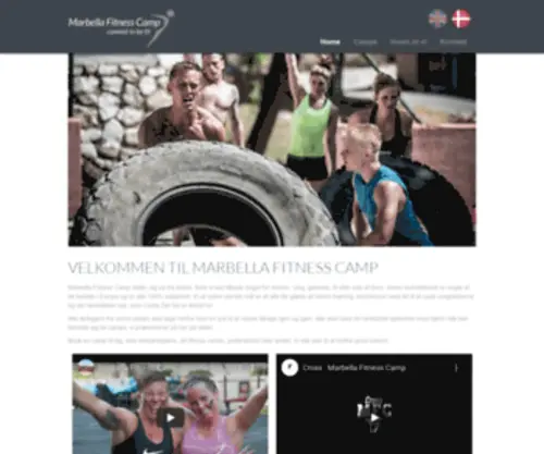 Marbellafitnesscamp.dk(Marbella Fitness Camp) Screenshot