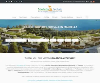 Marbellaforsale.com(Property For Sale in Marbella) Screenshot