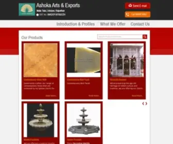 Marble-Grills-Panels.com(Ashoka Arts & Exports) Screenshot