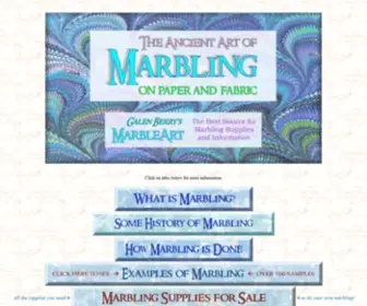 Marbleart.us(The Art of Marbling) Screenshot