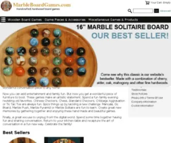 Marbleboardgames.com(Handmade Marble Board Games) Screenshot