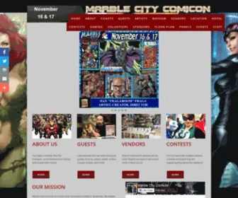 Marblecitycomicon.com(Comicon Marble City) Screenshot