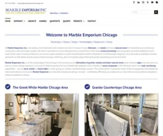 Marbleemporiumchicago.com(Marble Emporium Inc supplying and installing Granite Countertops in Chicago area) Screenshot