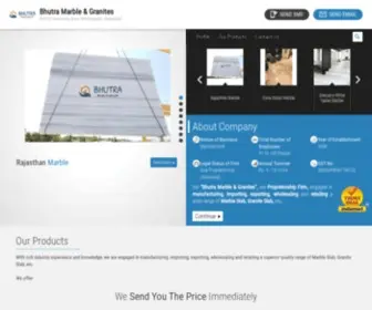 Marblegranite.co.in(Bhutra Marble & Granites) Screenshot