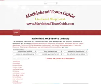 Marbleheadtownguide.com(Marblehead Town Guide) Screenshot