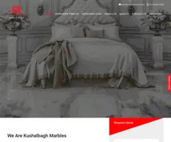 Marbleindian.com(Kushalbagh Marbles) Screenshot