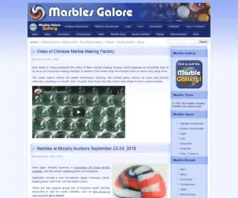 Marblesgalore.com(Vintage Marbles and Marble Collecting Resources) Screenshot