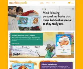 Marblespark.com(Amazing personalized books for kids where your child) Screenshot