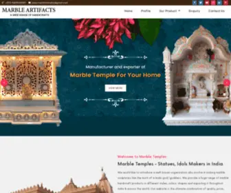 Marbletemples.com(Marble Statue Makers) Screenshot