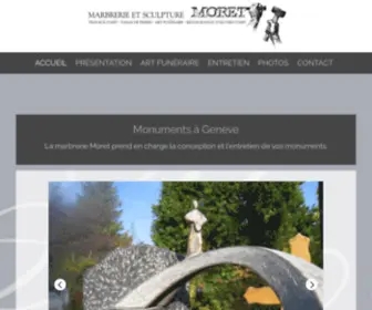 Marbrerie-Moret.ch(Genève) Screenshot