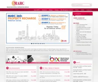 Marc.com.my(Malaysian Rating Corporation Berhad) Screenshot