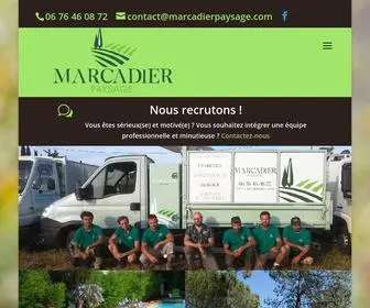 Marcadierpaysage.com(Marcadier Paysage) Screenshot