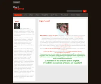 Marcangenot.com(Marc Angenot) Screenshot