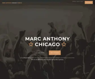 Marcanthonychicago.com(Tickets for the Marc Anthony Chicago concert are on sale now) Screenshot