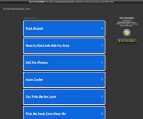 Marcasdecoches.com(marcasdecoches) Screenshot