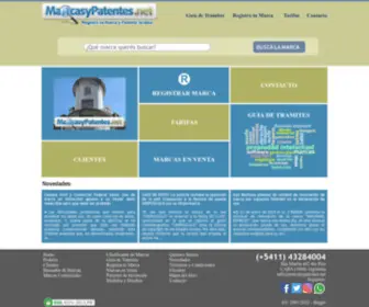 Marcasypatentes.net(Registro de Marcas y Patentes) Screenshot