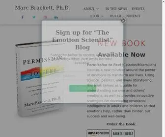 Marcbrackett.com(Marc Brackett Ph.D) Screenshot