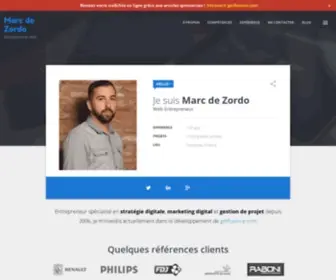 MarCDezordo.me(Chef de projet Digital / Web & Mobile Freelance à Paris) Screenshot