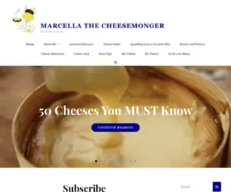 Marcellathecheesemonger.com(It's All About Cheese) Screenshot