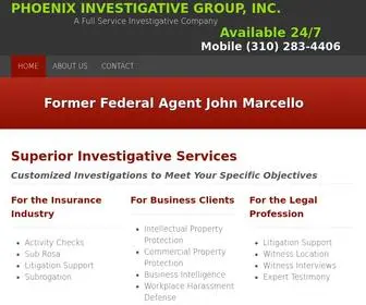 Marcellopi.com(PHOENIX INVESTIGATIVE GROUP) Screenshot