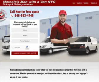 Marcelomanwithvannyc.com(Marcelo's Man with a Van NYC) Screenshot