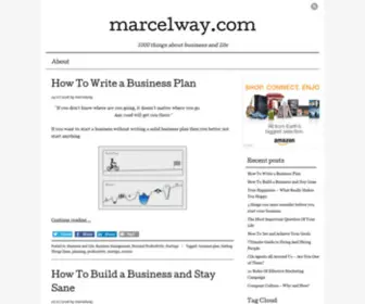 Marcelway.com(Things about business and life) Screenshot