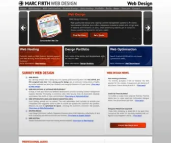 MarcFirth.co.uk(Web Design Surrey) Screenshot