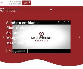 Marchadorespelavida.org.br(Marchadores Pela Vida) Screenshot