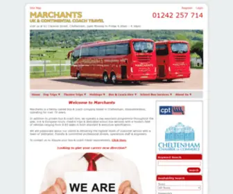 Marchants-Coaches.com(Marchants Coaches) Screenshot