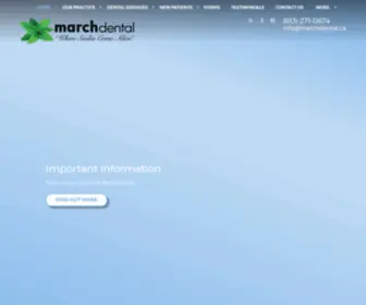 Marchdental.ca(Marchdental) Screenshot