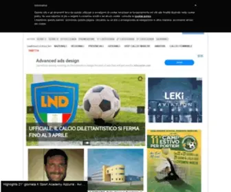 Marcheingol.it(Il portale del calcio dilettantistico marchigiano) Screenshot