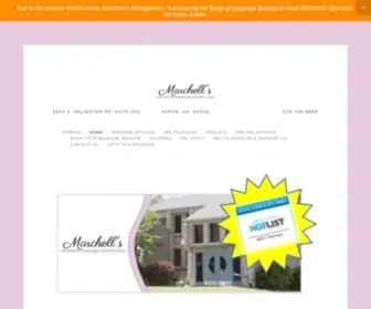 Marchellsspa.com(Akron, Ohio) Screenshot