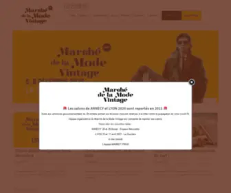 Marchemodevintage.com(Le Marché de la Mode Vintage) Screenshot