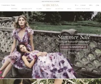 Marchesa.com(Free Standard Shipping On All US Orders) Screenshot