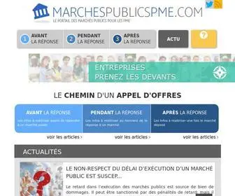 Marchespublicspme.com(Marches Publics PME : Maîtriser la réponse aux marchés publics) Screenshot