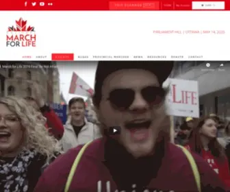 Marchforlife.ca(March for Life) Screenshot