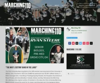 Marching110.com(Ohio University) Screenshot