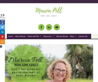 Marciapell.com(Marcia Pell the diabetes dietitian) Screenshot
