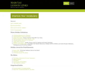Marcias-Lesson-Links.com(Marcias Lesson Links) Screenshot