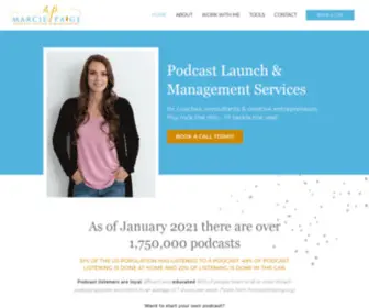 Marciepaige.com(I help creatives and coaches launch and grow their podcasts. You rock the mic) Screenshot